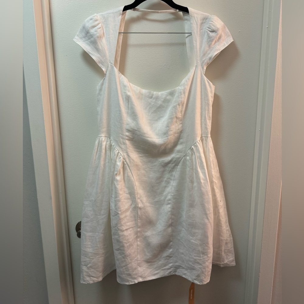 NWT Reformation Oaklyn Cap Sleeve Linen Minidress